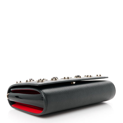 Christian Louboutin Calfskin Spikes Loubinthesky Paloma Wallet On Chain Black 4 of 12