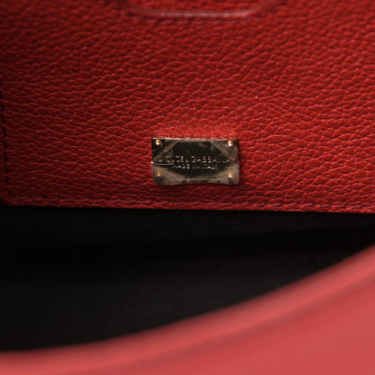 Dolce & Gabbana Calfskin Embellished Medium Miss Sicily Satchel Red 6 of 15