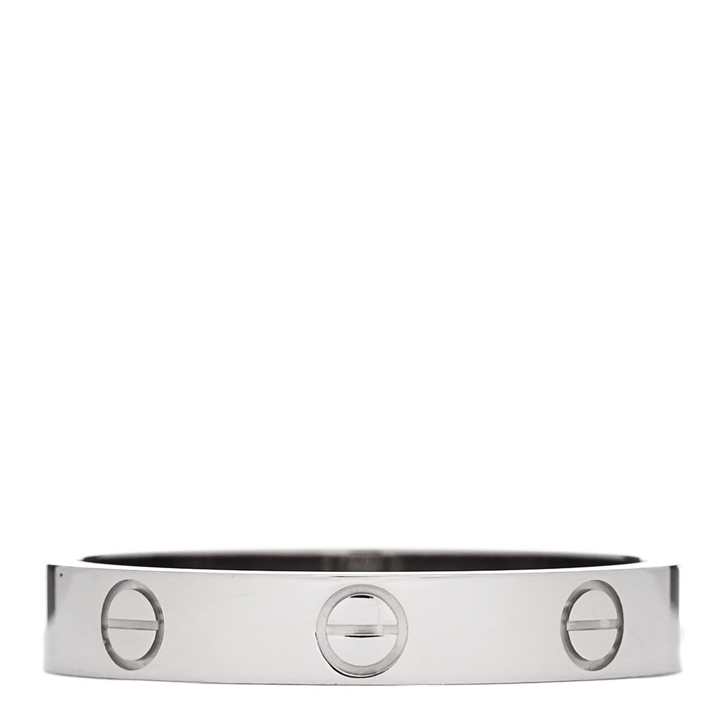 18K White Gold 3.5mm LOVE Wedding Band Ring 59 8.75