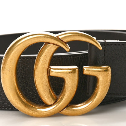 Gucci Textured Dollar Calfskin Double G 40mm Belt 95 38 Dark Cocoa 4 of 6