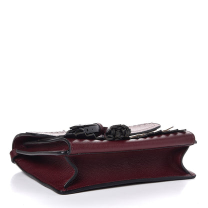 Burberry Grainy Calfskin Broguing Tassel Small Macken Crossbody Bag Mahogany Red 4 of 7
