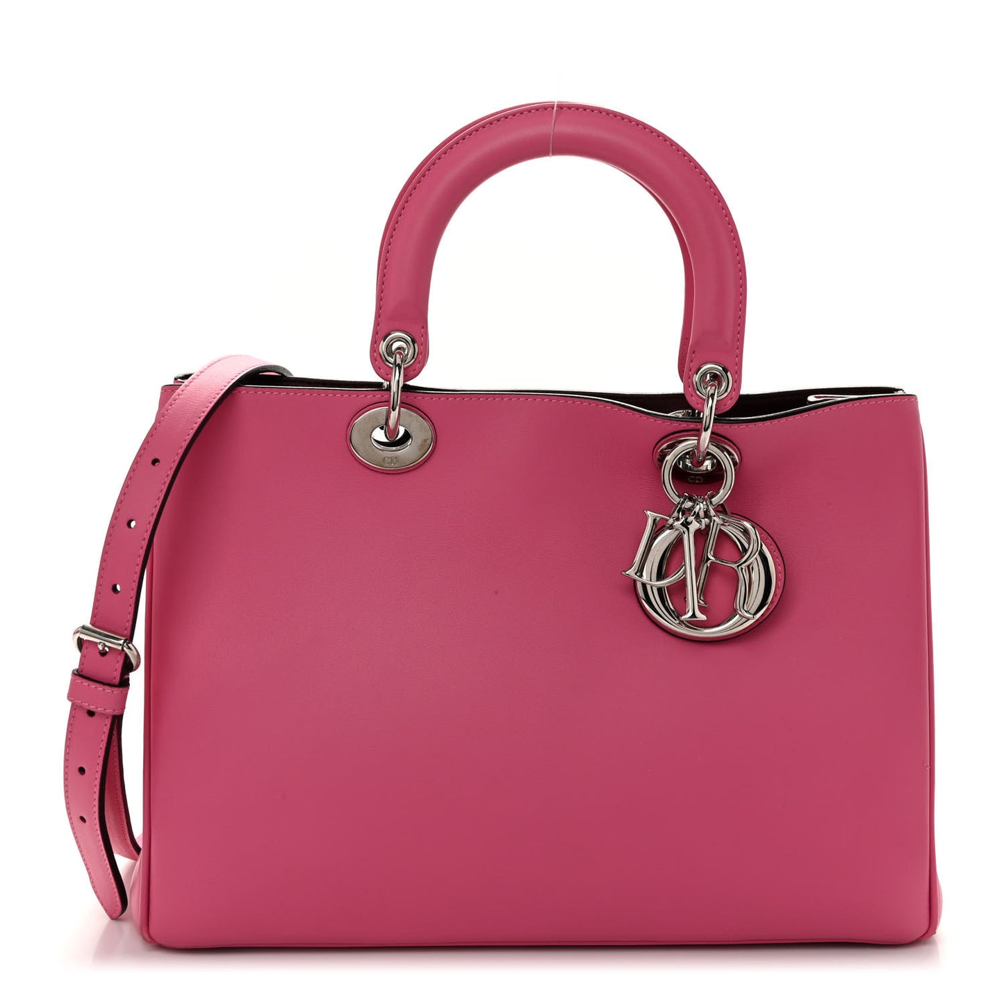Smooth Calfskin Medium Diorissimo Tote Pink