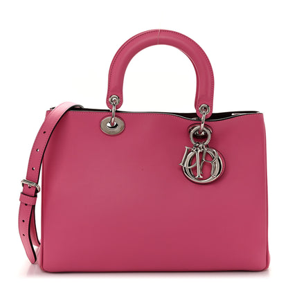 Christian Dior Smooth Calfskin Medium Diorissimo Tote Pink 3 of 11