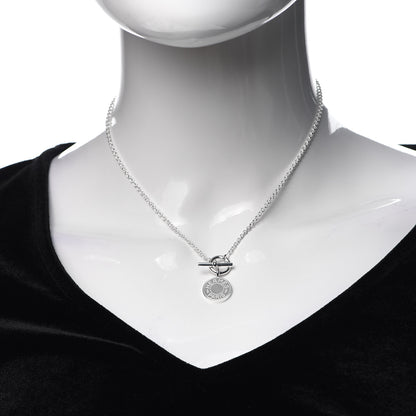 Hermes Sterling Silver Amulettes H Confettis Pendant Necklace 2 of 5