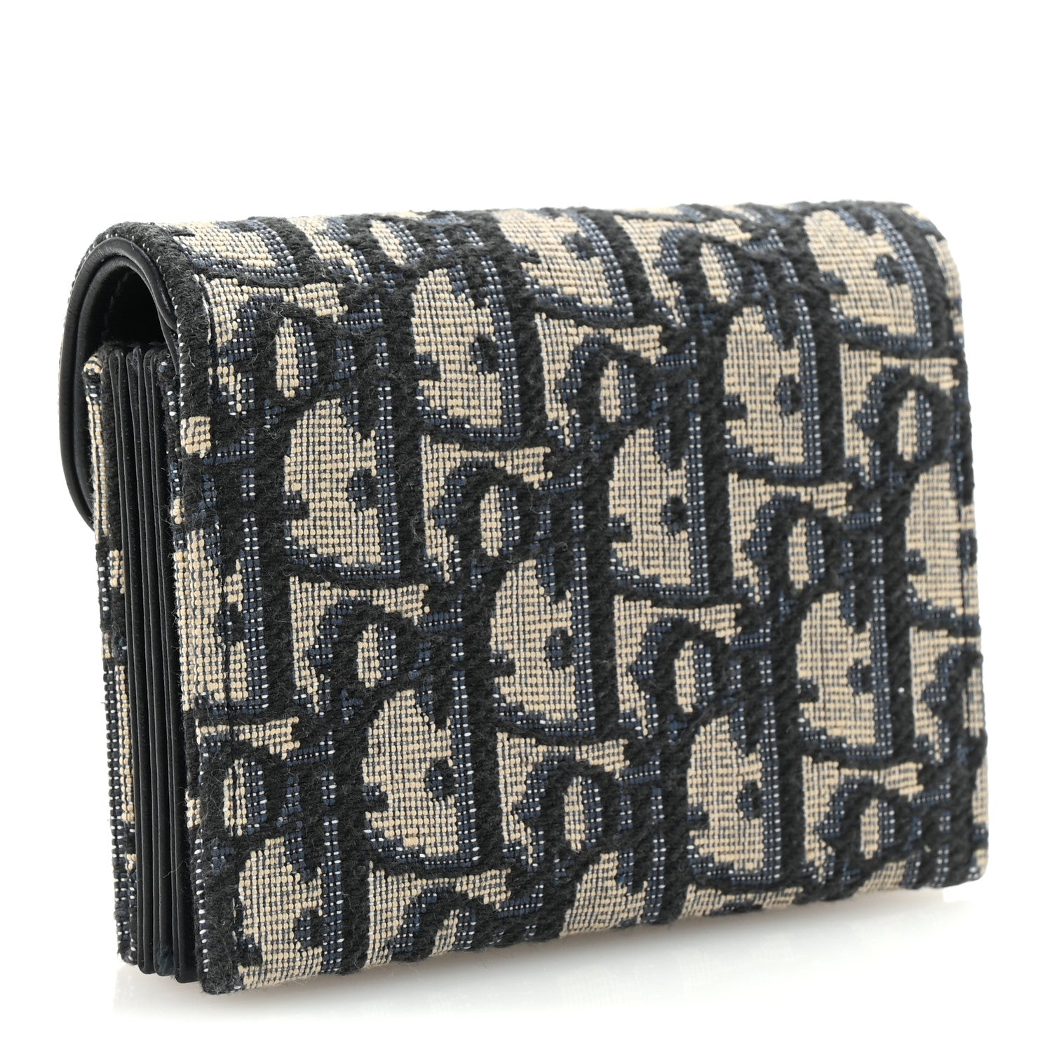 Christian Dior Oblique Saddle 5-Gusset Card Holder Blue 3 of 7