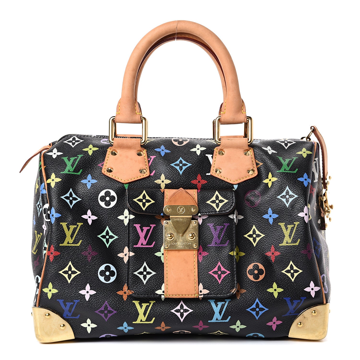 Louis Vuitton Monogram Multicolor Speedy 30 Black 1 of 20