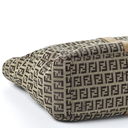Fendi Zucchino Vitello Tote Mogano Panna 5 of 11