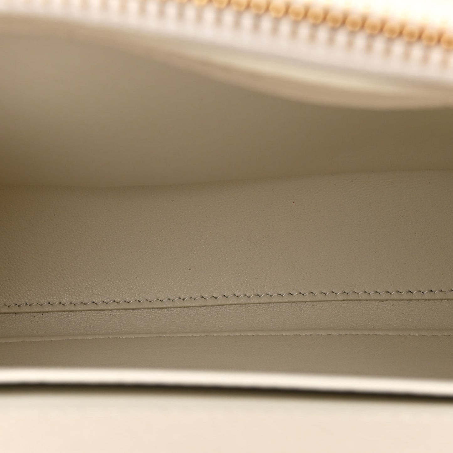 Grained Calfskin Small 16 Top Handle Bag White