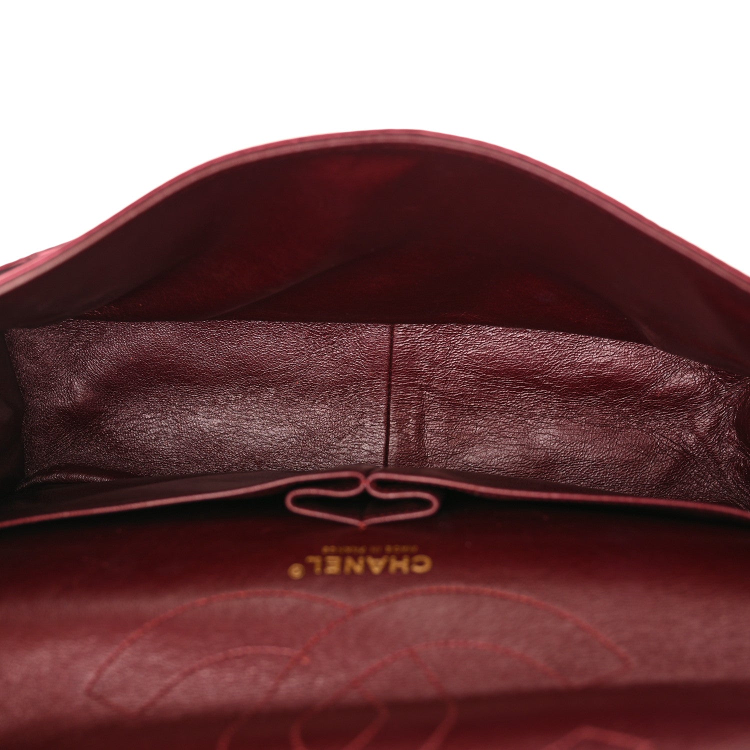 Chanel Metallic Aged Calfskin Quilted 2.55 Reissue 227 Flap Dark Red 5 of 17