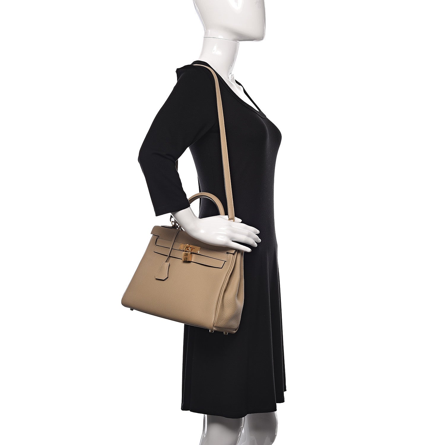 Hermes Togo Kelly Retourne 28 Gris Tourterelle 2 of 18