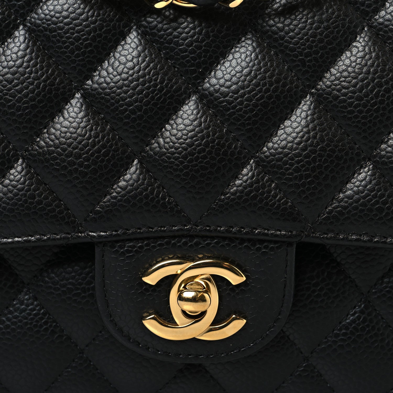 Chanel Caviar Quilted Medium Double Flap Black 8 of 11