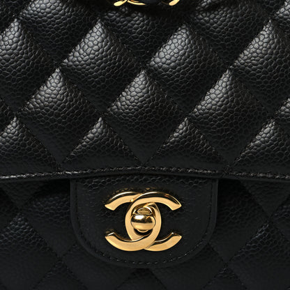 Chanel Caviar Quilted Medium Double Flap Black 8 of 11