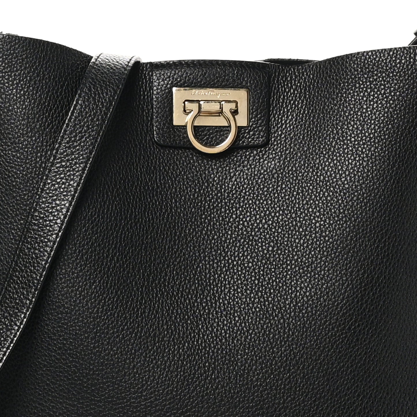 Calfskin Reverse Hobo Black