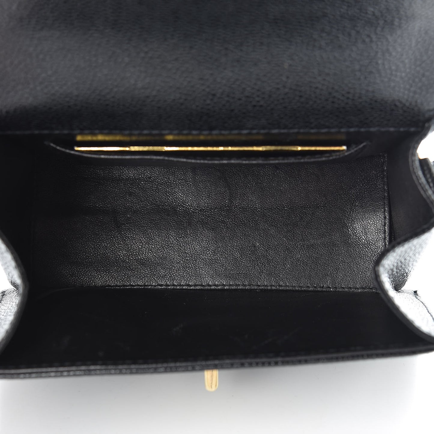 Caviar Mini Mademoiselle Flap Shoulder Bag Black