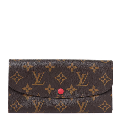 Louis Vuitton Monogram Emilie Wallet Rouge 1 of 10