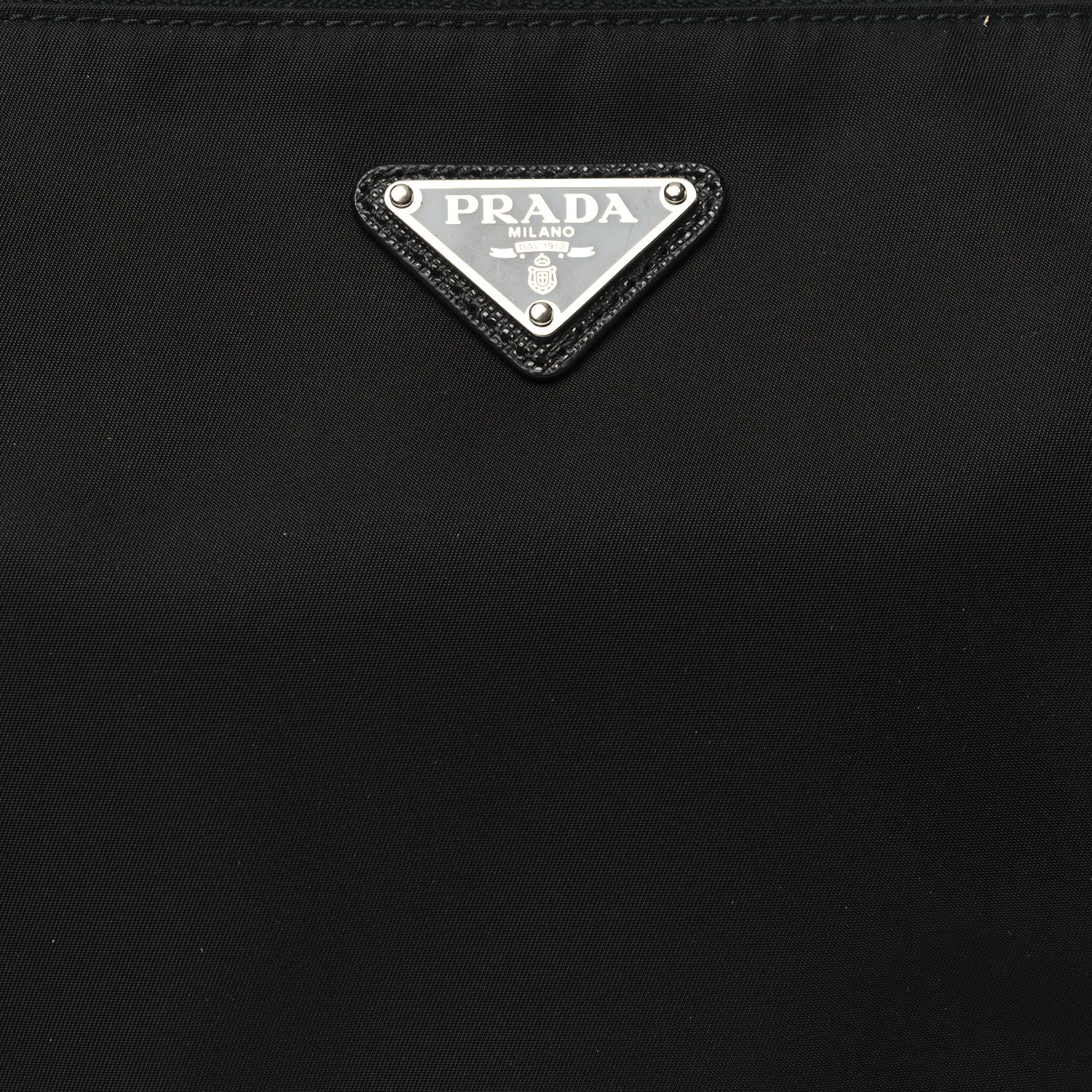 Prada Tessuto Nylon Saffiano Wristlet Black 8 of 10
