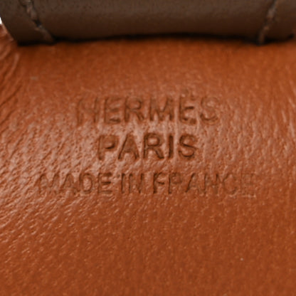 Hermes Milo Lambskin Grigri Rodeo Horse Bag Charm PM Gold Craie Etoupe 4 of 7
