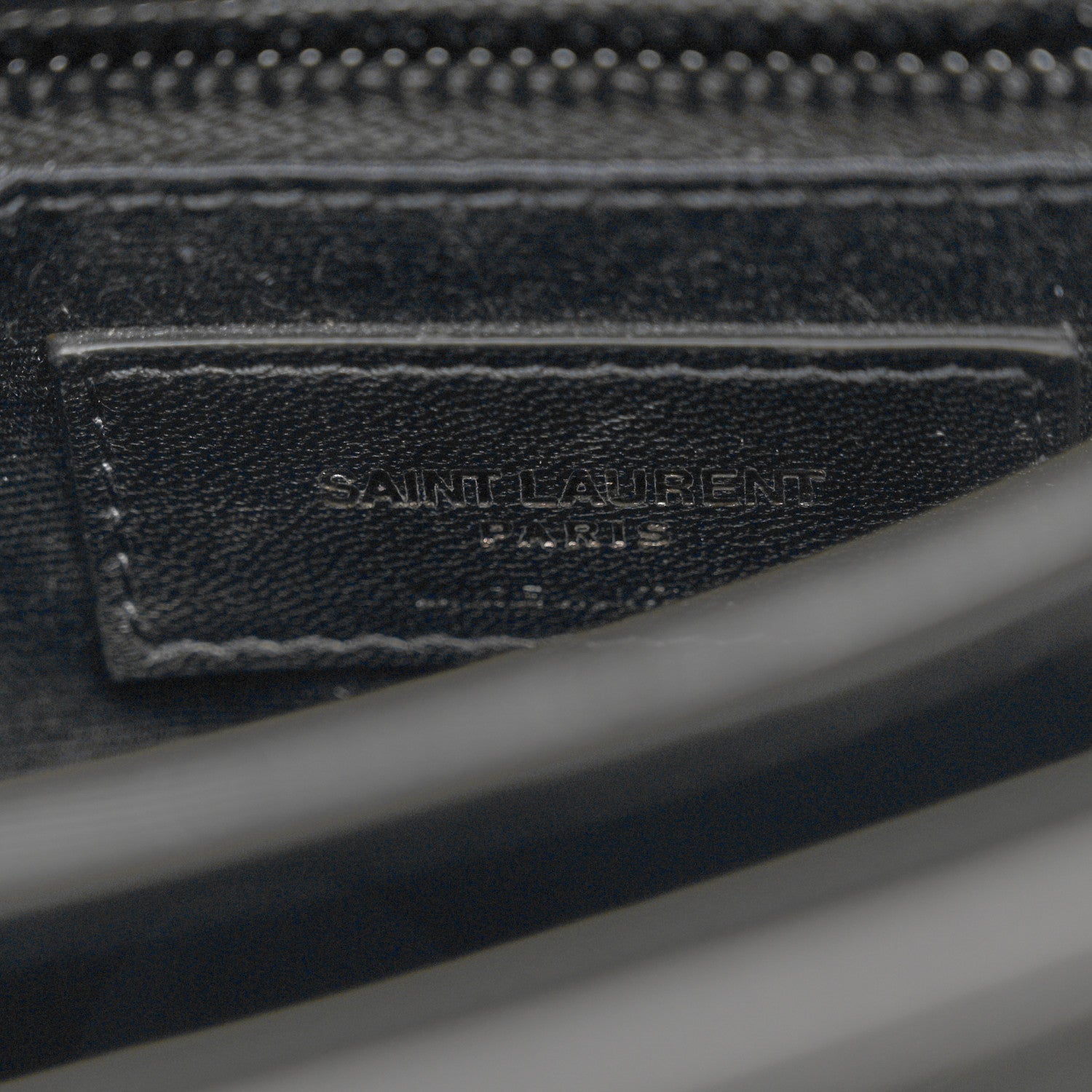 Saint Laurent Calfskin Y Quilted Monogram Monochrome Toy Loulou Crossbody Bag Black 7 of 10