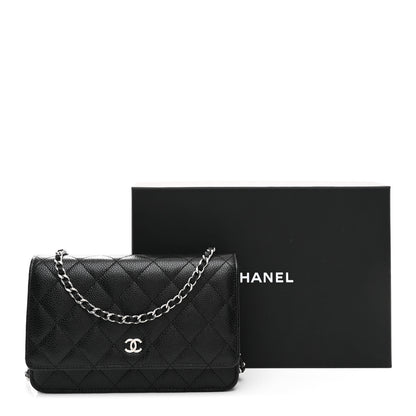 Chanel Caviar Quilted Wallet on Chain WOC Black 12 of 12