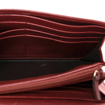 Gucci Metallic Guccissima Lovely Heart Continental Wallet Red 5 of 7