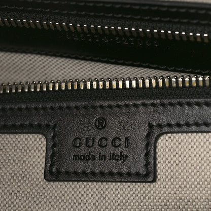 Gucci Calfskin GG Tennis Embossed Tote Bag Black 6 of 8