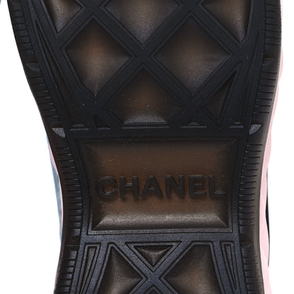 Chanel Fabric Suede CC Sneakers 40.5 Blue Beige Pink 6 of 8