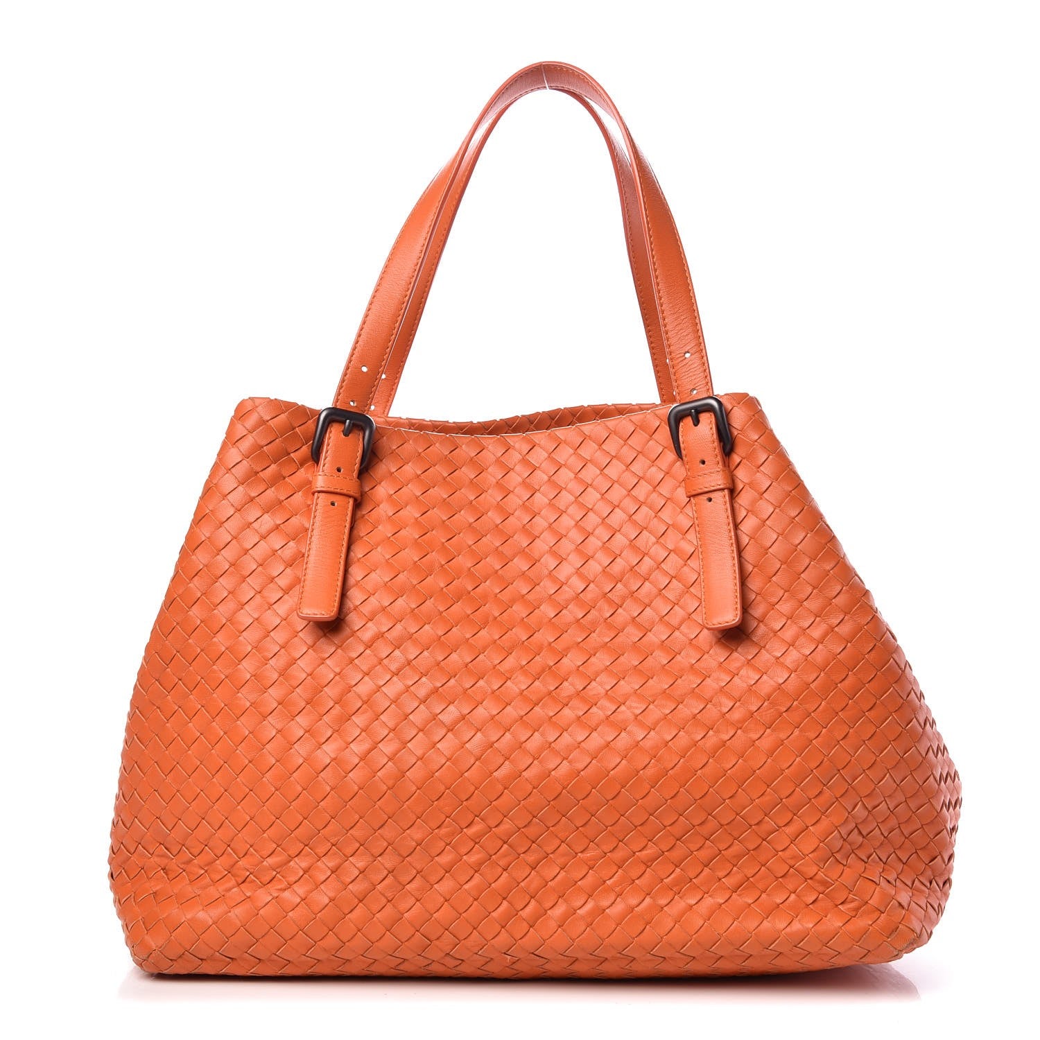 Bottega Veneta Nappa Intrecciato Large Seamless Tote Orange 1 of 8
