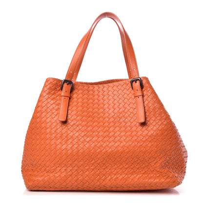 Bottega Veneta Nappa Intrecciato Large Seamless Tote Orange 1 of 8