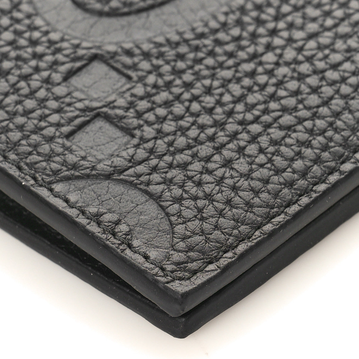 Gucci Piuma Calfskin Jumbo GG Embossed Wallet Black 7 of 7