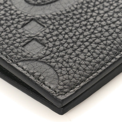 Gucci Piuma Calfskin Jumbo GG Embossed Wallet Black 7 of 7