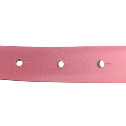 Valentino Garavani Glossy Calfskin VLogo Reversible 30mm Belt 80 32 Feminine Pink Indian Violet 4 of 7