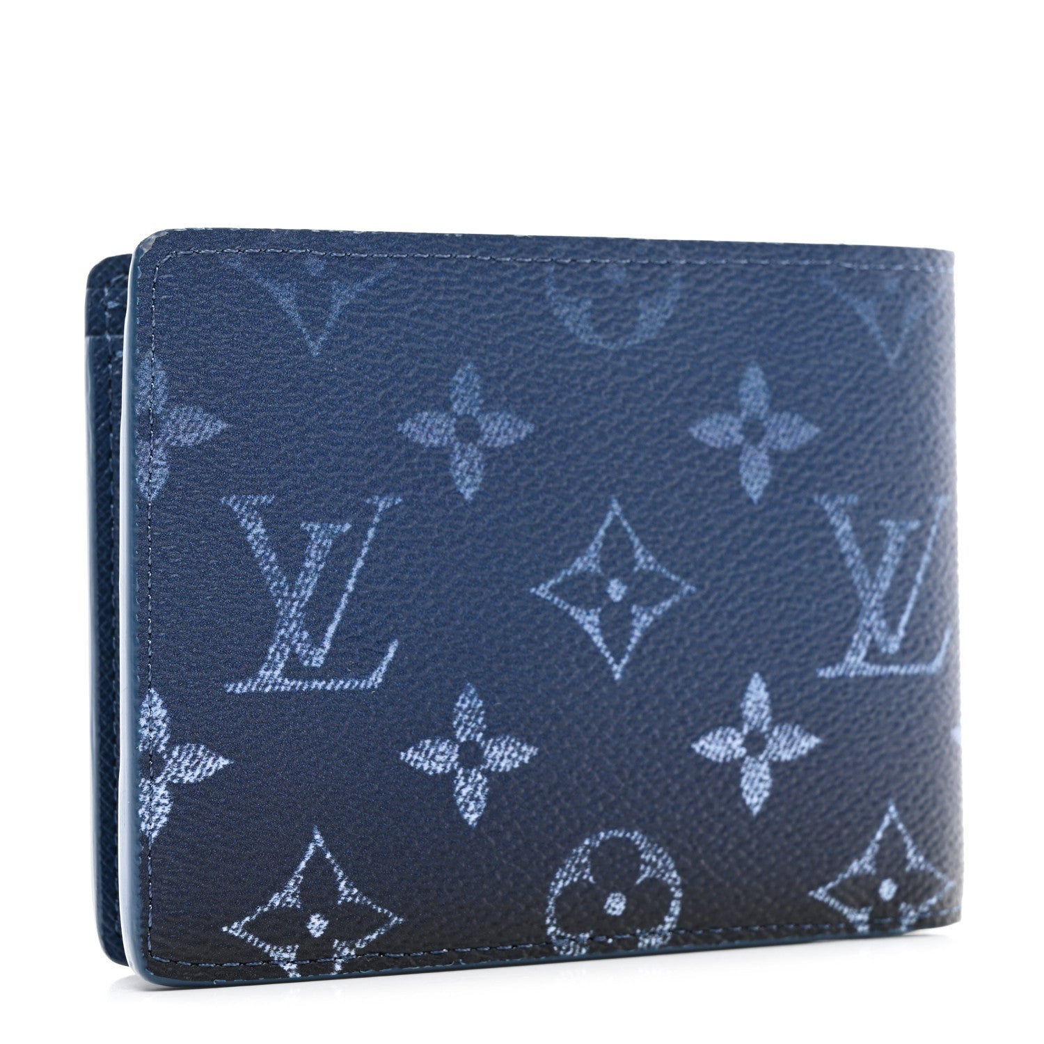 Louis Vuitton Monogram Gradient Multiple Wallet Navy Blue 1551672