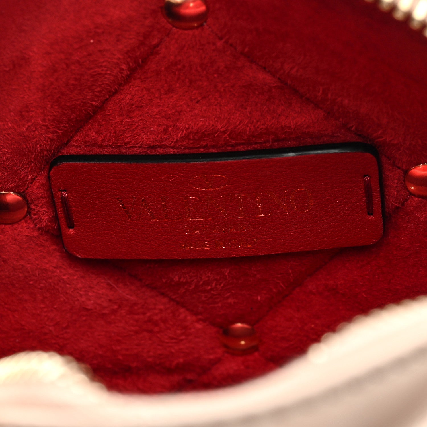 Valentino Garavani Calfskin Butterfly Embroidered Rockstud Camera Crossbody Bag Poudre 6 of 8
