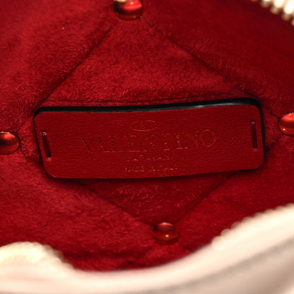 Valentino Garavani Calfskin Butterfly Embroidered Rockstud Camera Crossbody Bag Poudre 6 of 8