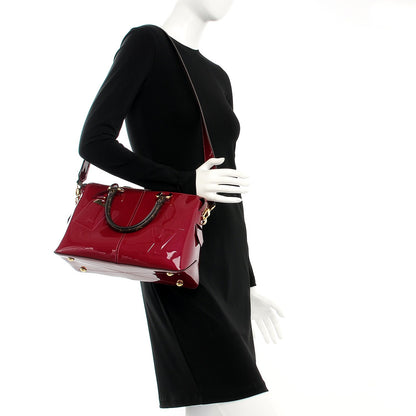 Louis Vuitton Patent Calfskin Miroir Tote Magenta 2 of 8