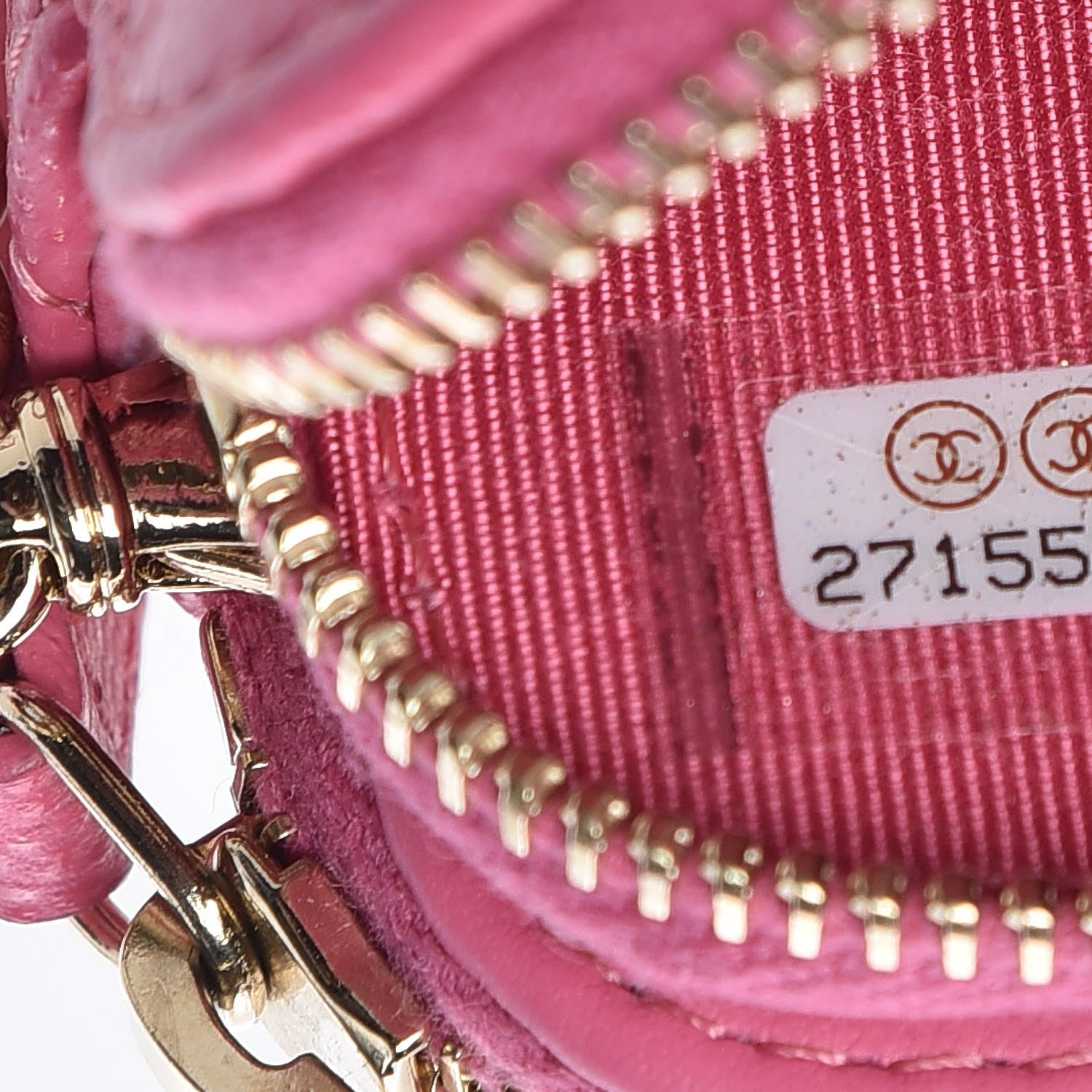 Chanel Caviar Quilted Small Clutch With Chain Pink 12 of 12