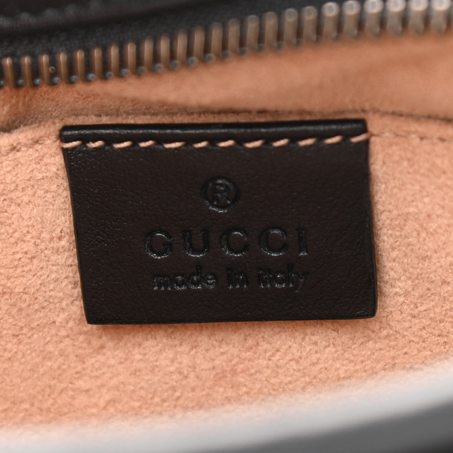 Gucci Calfskin Matelasse Mini GG Marmont Chain Shoulder Bag Black 6 of 10
