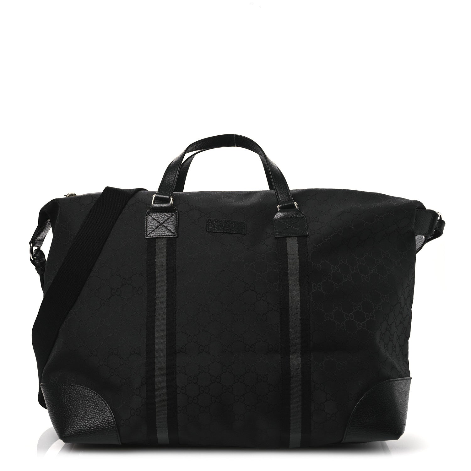 Gucci Nylon Monogram XL Duffle Bag Black 1 of 10