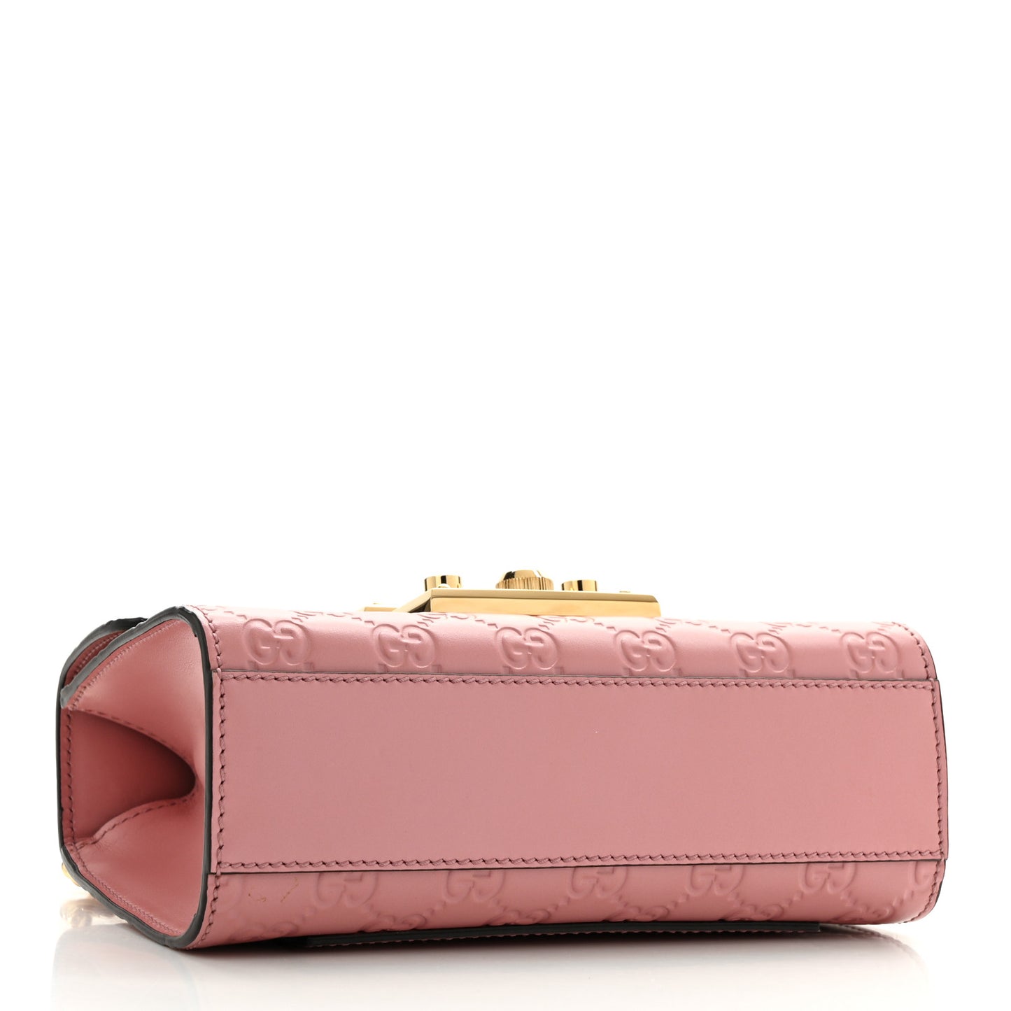 Guccissima Small Padlock Shoulder Bag Rose Baby Candy