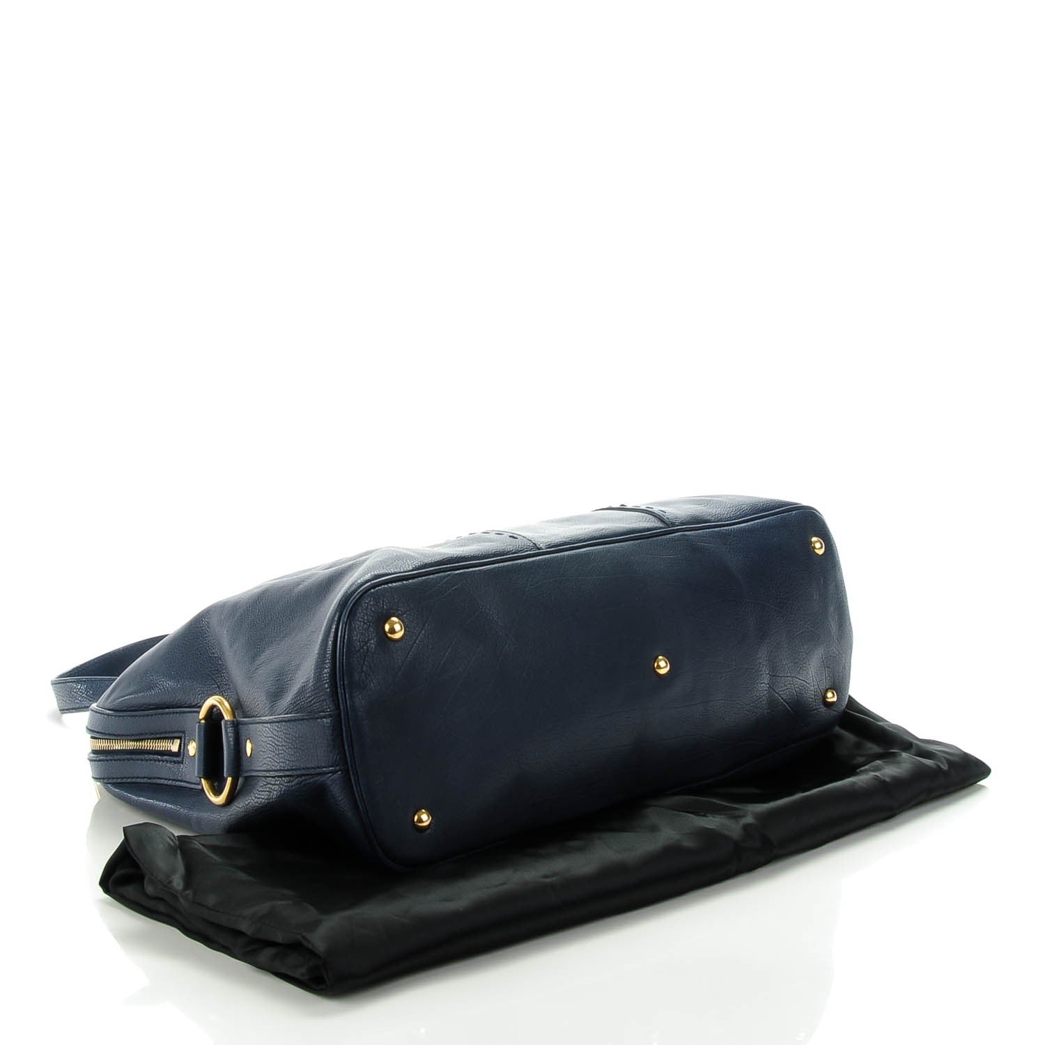 Saint Laurent Calfskin Oversized Muse Navy Blue 4 of 7
