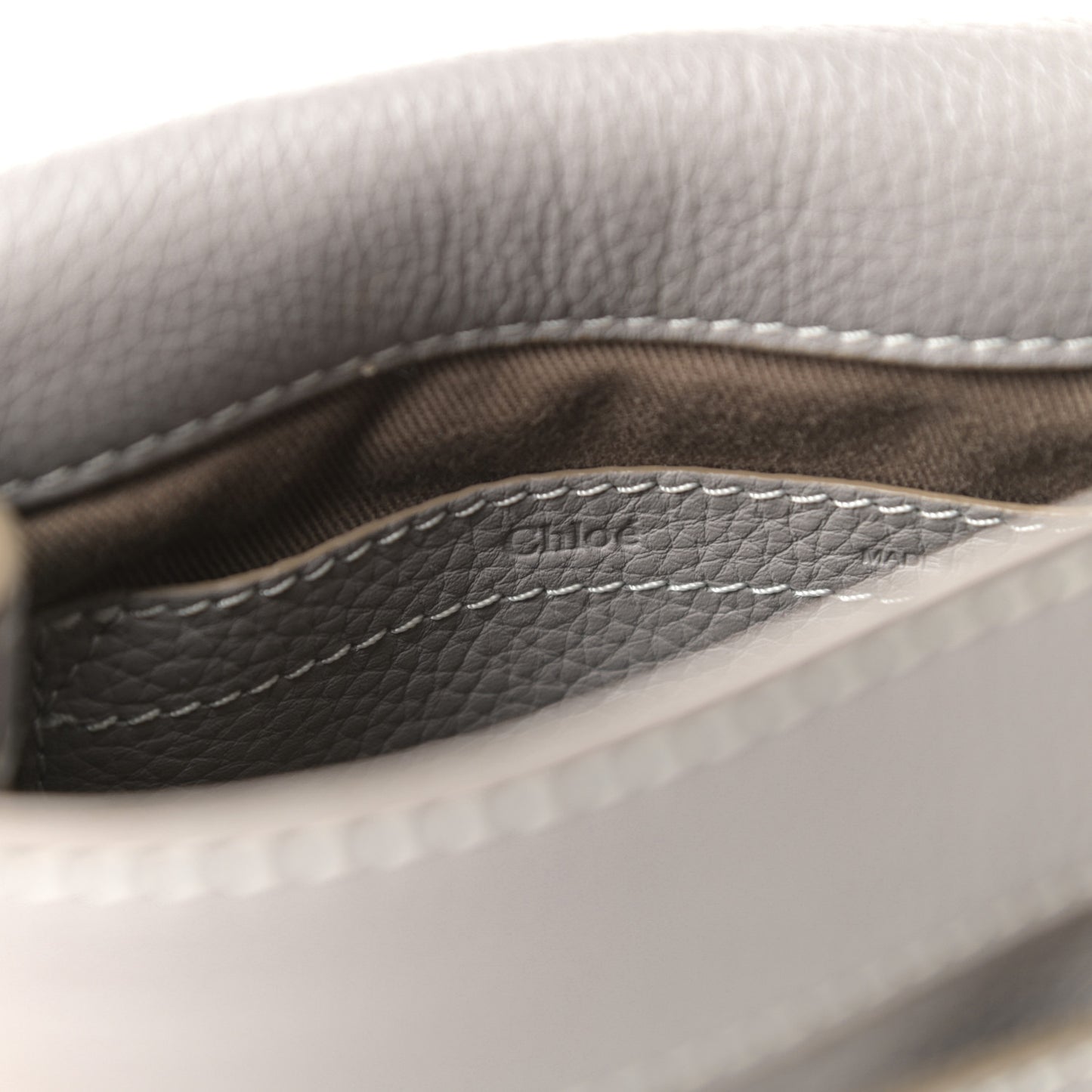Calfskin Mini Marcie Round Crossbody Bag Cashmere Grey