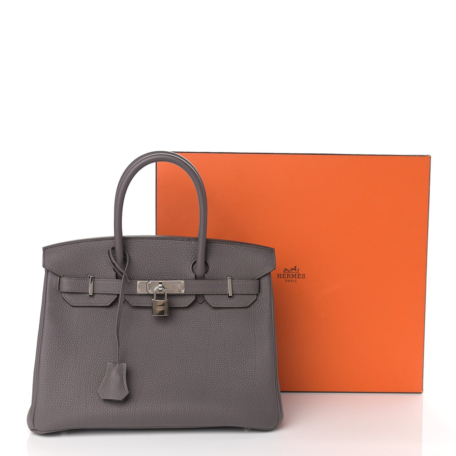 Hermes Togo Birkin 30 Etain 14 of 14