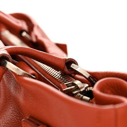 Prada Vitello Daino Buckle Shoulder Bag Mandarin 13 of 13