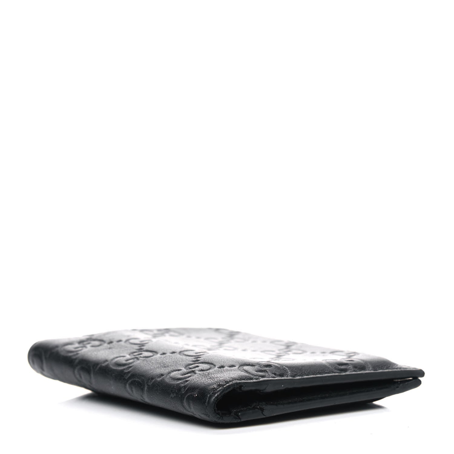 Gucci Guccissima Bi-Fold Wallet Black 3 of 5