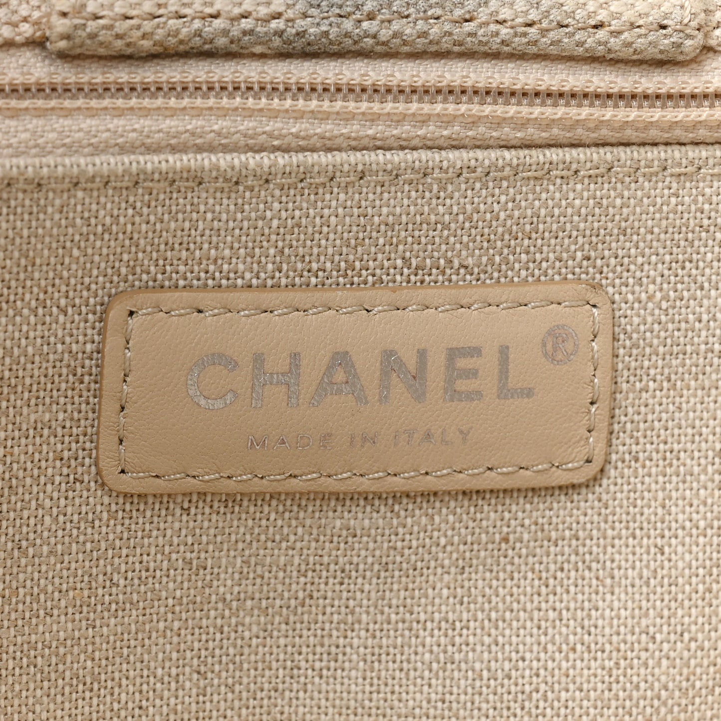 Canvas Large Iliad Shopping Tote Beige