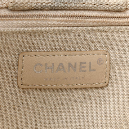 Chanel Canvas Large Iliad Shopping Tote Beige 6 of 13