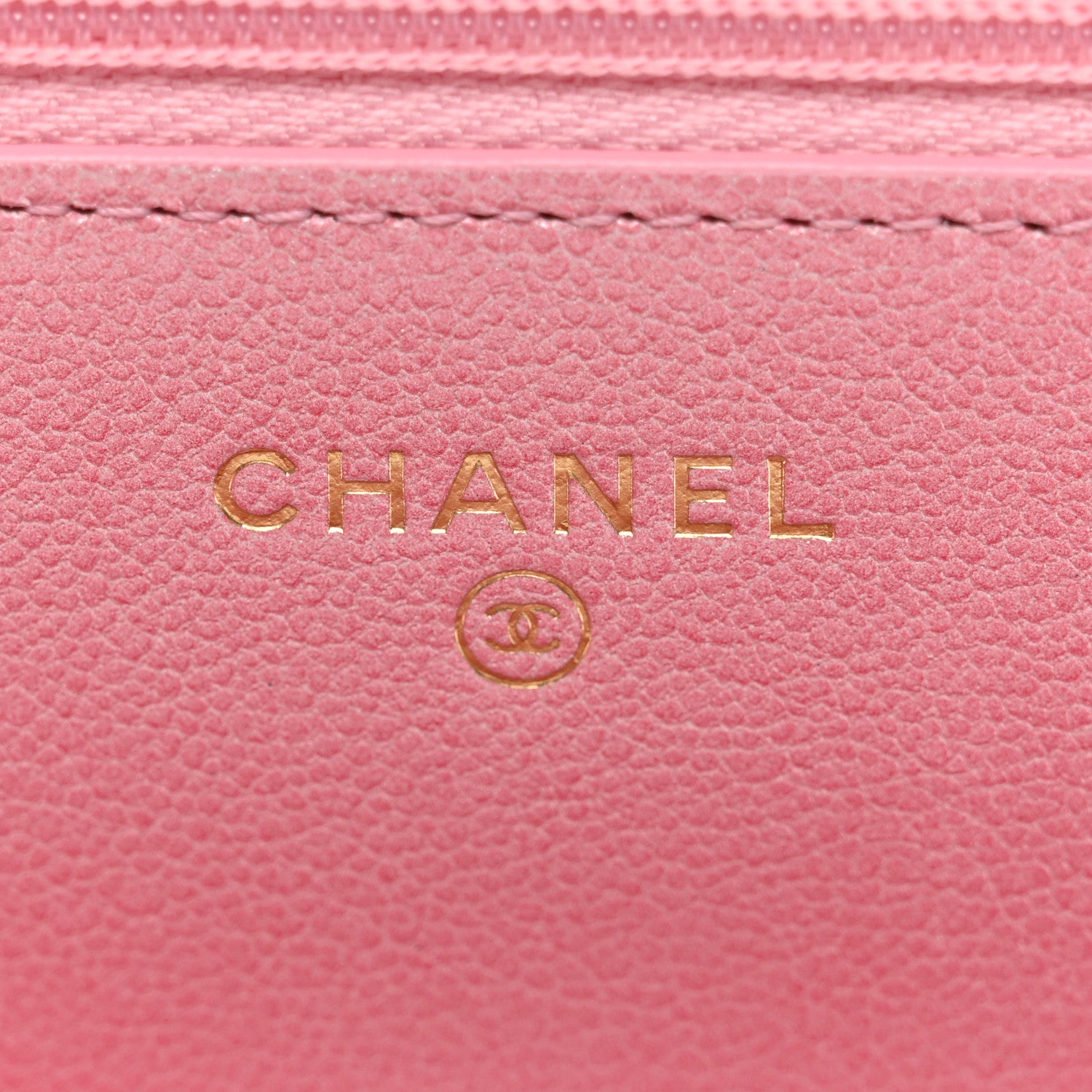 Chanel Iridescent Calfskin Quilted Wallet On Chain WOC Rose Pink 6 of 13
