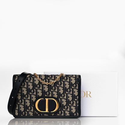 Christian Dior Oblique 30 Montaigne 2-In-1 Pouch Blue 10 of 10
