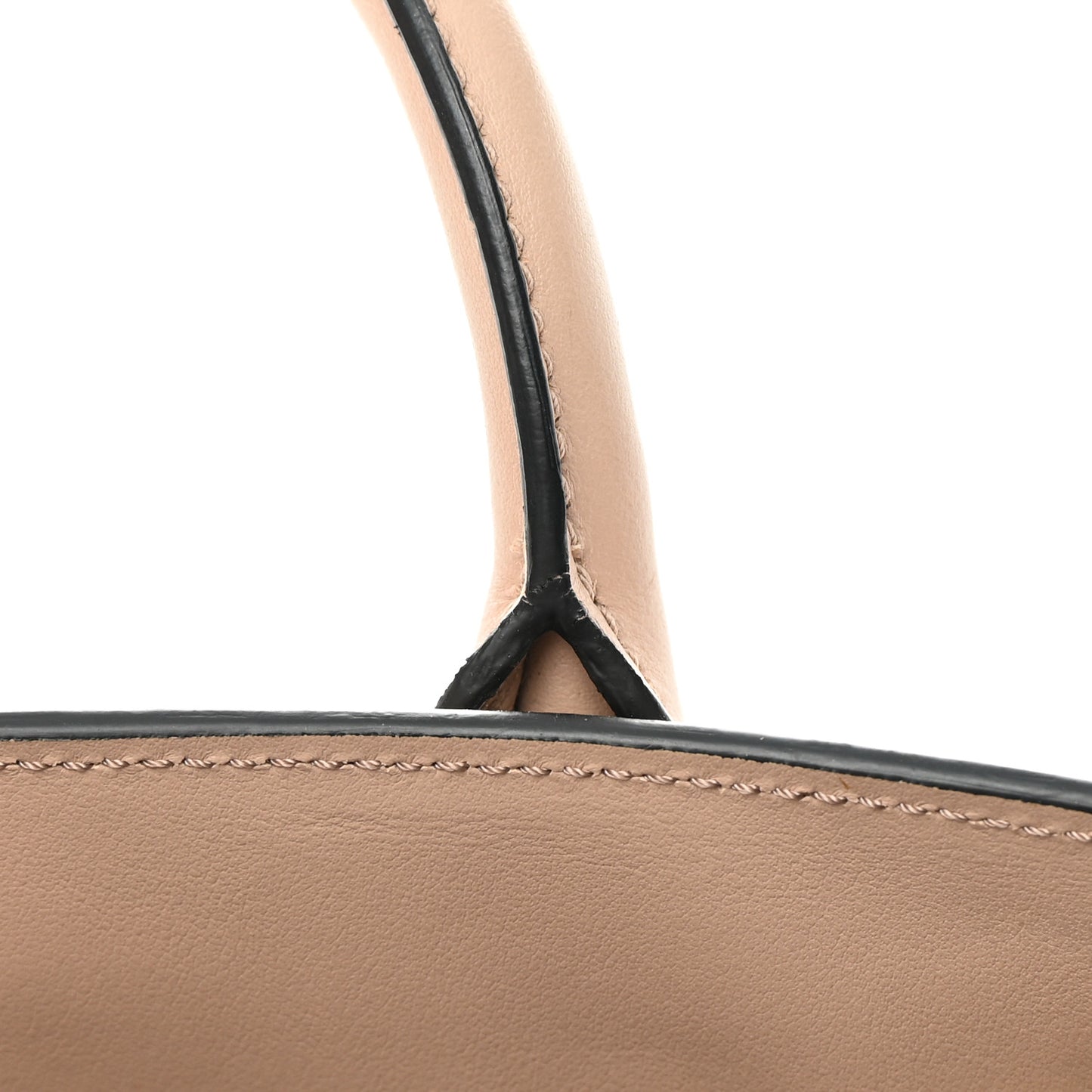 Saffiano City Calfskin Medium Bibliothèque Top Handle Cammeo