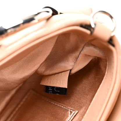 Gucci Nappa Vertical Matelasse Small Maxi Horsebit Chain Shoulder Bag Beige 7 of 10